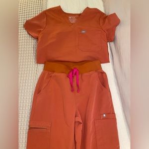 Terra Cotta FIG scrubs- small